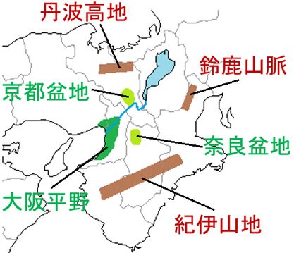 禁忌地方|近畿地方の地図と特徴（しっかり解説）